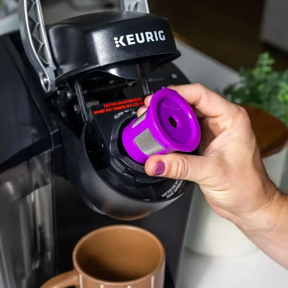 Countertop Cafe Coffe Filter and Scoop Set for Keurig 1.0 and 2.0 - Purple